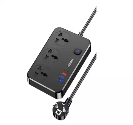 Сетевой фильтр Kakusiga KSC-948 1.5 м, черный